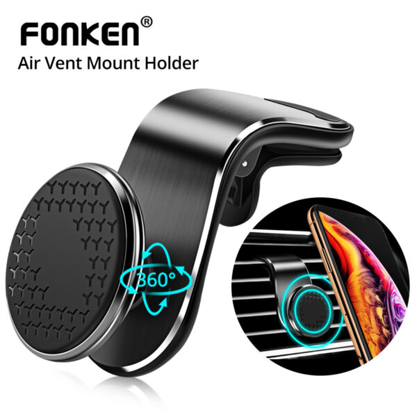 Magnetic Car Phone Holder Air Vent Magnet Mount Smartphone Rotation Magnetic Car Phone Holder Air Vent Magnet Mount Smartphone Rotation
