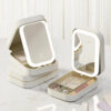 Makeup Storage Box with LED Light Mirror Portable Travel Cosmetics Makeup Storage Box with LED Light Mirror Portable Travel Cosmetics
