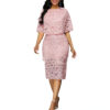 MD African Lace Dresses for Women Fashion Africa Sexy Wedding Outfit