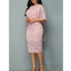 MD African Lace Dresses for Women Fashion Africa Sexy Wedding Outfit