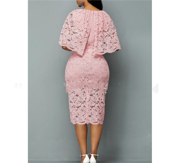 MD African Lace Dresses for Women Fashion Africa Sexy Wedding Outfit