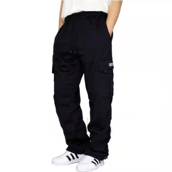 Men Pants Sweatpants Stretch Elastic Waist Jogger Sports Drawstring
