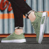 Men Sneakers Lace-up Letter Print Platform Canvas Shoes Sports Men Sneakers Lace-up Letter Print Platform Canvas Shoes Sports