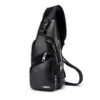 Men USB Charging Bag Chest for Custom PU PVC Shoulder Diagonal Package Men USB Charging Bag Chest for Custom PU PVC Shoulder Diagonal Package