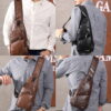 Men USB Charging Bag Chest for Custom PU PVC Shoulder Diagonal Package Men USB Charging Bag Chest for Custom PU PVC Shoulder Diagonal Package