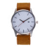 Men Watch Fashion Business Large Dial for Men's Matte Belt Simple