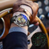 Men Watch Skeleton Automatic Quartz Gold Vintage Man Mens Watches Top
