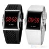 Men Women Casual Unisex White Black LED Digital Sports Wrist Watch Men Women Casual Unisex White Black LED Digital Sports Wrist Watch