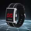 Men Women Casual Unisex White Black LED Digital Sports Wrist Watch Men Women Casual Unisex White Black LED Digital Sports Wrist Watch
