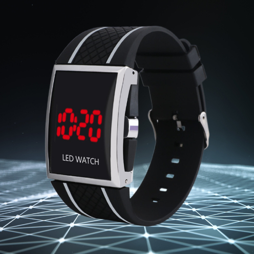 Men Women Casual Unisex White Black LED Digital Sports Wrist Watch Men Women Casual Unisex White Black LED Digital Sports Wrist Watch