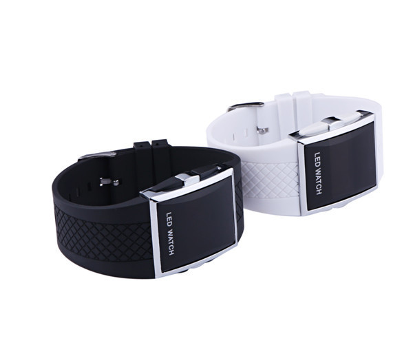 Men Women Casual Unisex White Black LED Digital Sports Wrist Watch Men Women Casual Unisex White Black LED Digital Sports Wrist Watch