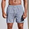 Men's 3D Striped Print Shorts Summer Casual Lightweight Beach Pants Men's 3D Striped Print Shorts Summer Casual Lightweight Beach Pants