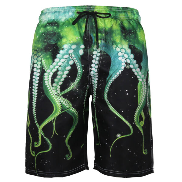 Men's Beach Pants Casual Shorts Octopus Plus Size Sweatpants