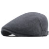 Men's Classic Flat Top Adjustable Newsboy Cap British Style Retro Beret Men's Classic Flat Top Adjustable Newsboy Cap British Style Retro Beret
