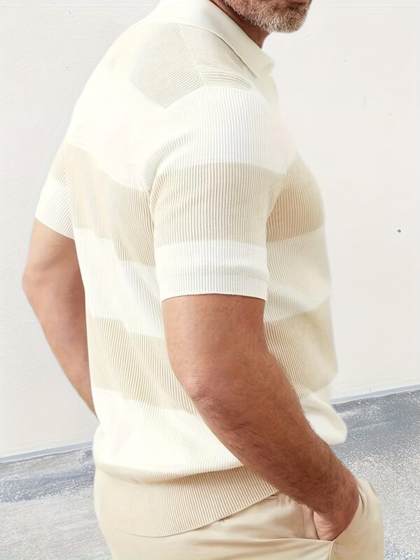 Mens Clothing Summer Fashion Lapel Sweater Short Sleeve Men Wears