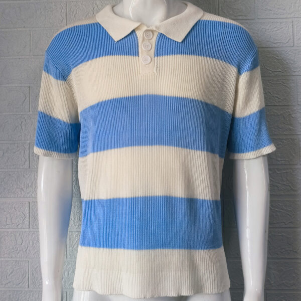 Mens Clothing Summer Fashion Lapel Sweater Short Sleeve Men Wears