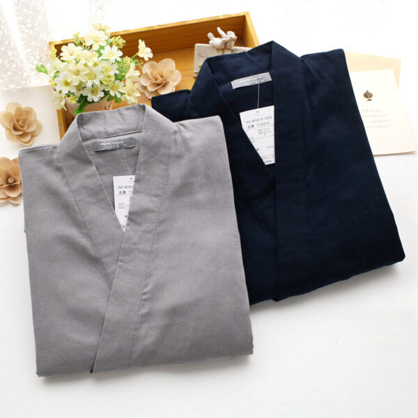 Men's Kimono Pajamas Cotton Double Gauze Loose Pajamas