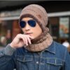 Men's Knitted Wool Hat Casual Warm Bib Men's Knitted Wool Hat Casual Warm Bib