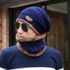Men's Knitted Wool Hat Casual Warm Bib Men's Knitted Wool Hat Casual Warm Bib