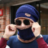 Men's Knitted Wool Hat Casual Warm Bib Men's Knitted Wool Hat Casual Warm Bib