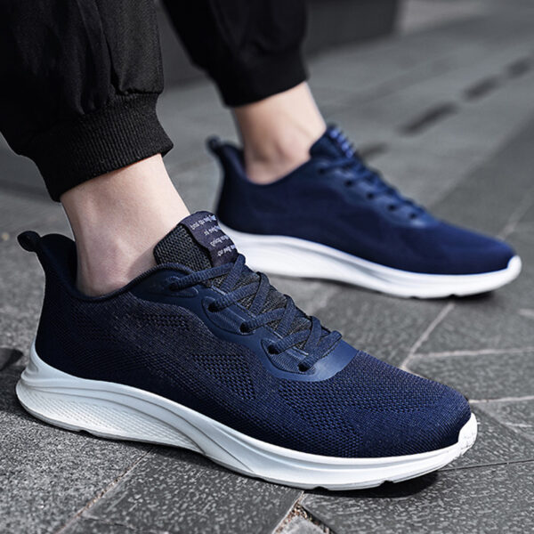Men's Lace-up Running Shoes Mesh Lightweight Breathable Comfortable Men's Lace-up Running Shoes Mesh Lightweight Breathable Comfortable