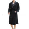 Men's Large Size Bathrobe Long Sleeve Nightgown Men's Large Size Bathrobe Long Sleeve Nightgown
