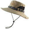 Men's Outdoor Summer Sunshade Cover Face Fisherman Straw Hat Fishing Sun