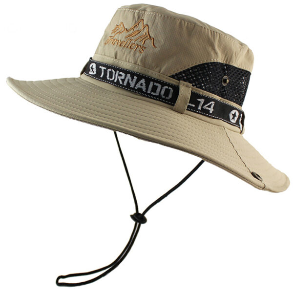 Men's Outdoor Summer Sunshade Cover Face Fisherman Straw Hat Fishing Sun