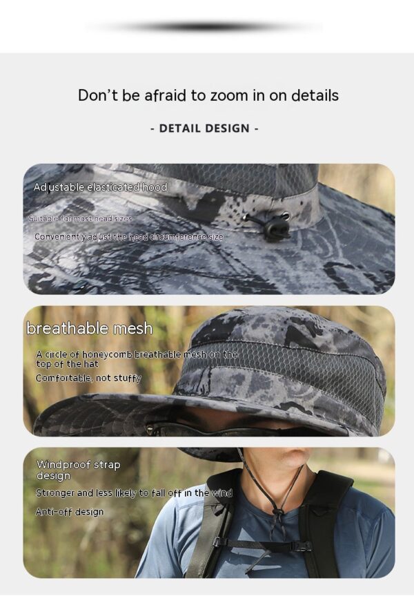 Men's Outdoor Sun Hat Hiking Climbing Fishing Hat Men's Outdoor Sun Hat Hiking Climbing Fishing Hat