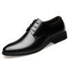 Men's Quality Cowhide Leather Shoes British Business Extra Size 38-47