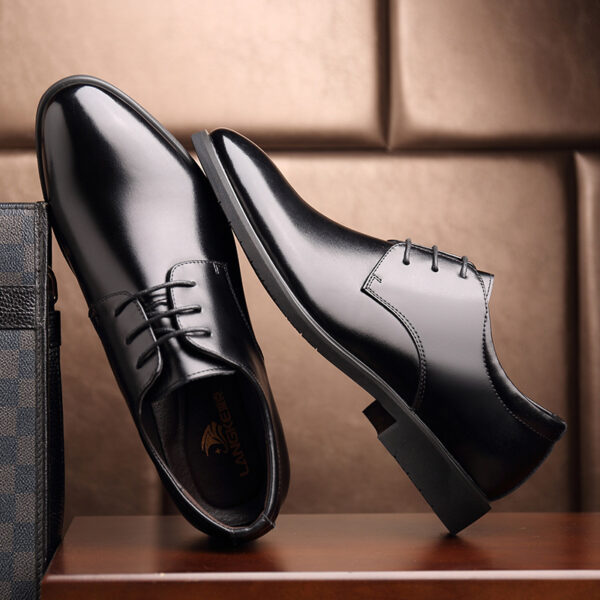 Men's Quality Cowhide Leather Shoes British Business Extra Size 38-47