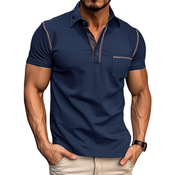 Men's Short Sleeve Polo Shirt Henry T-shirts - Casual Summer Quick Dry Men's Short Sleeve Polo Shirt Henry T-shirts - Casual Summer Quick Dry