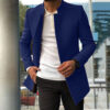 Men's Slim Coat Fashion Single-breasted Solid Color Business Jackets