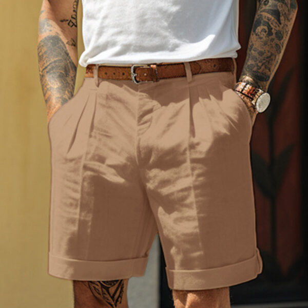 Men's Straight Leg Shorts with Pockets Casual Dress Pants Loose Fit Men's Straight Leg Shorts with Pockets Casual Dress Pants Loose Fit