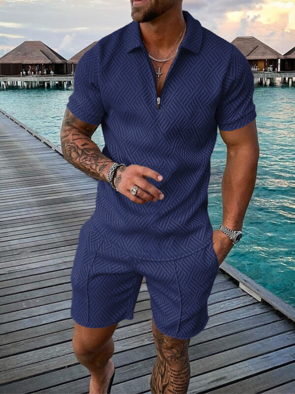 Men's Summer Short Sleeve Shorts Casual Suit Men's Summer Short Sleeve Shorts Casual Suit