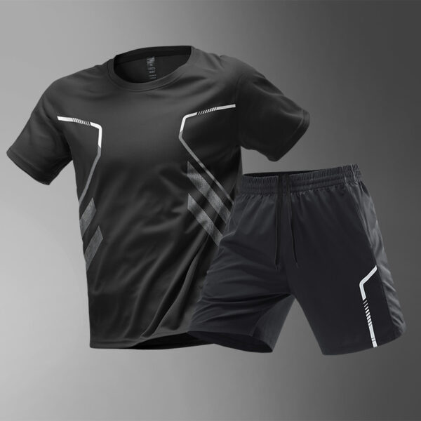Men's T-shirts Sports Running T-shirt Color Block Men Quick-drying