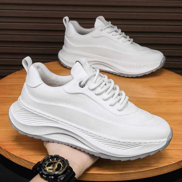 Men's Thick-soled Sports Shoes Casual Breathable Sneakers Lace-up Dad