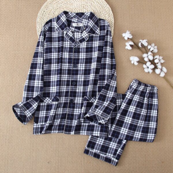 Men's Warm Cloth Flannel Pajama Suit Men's Warm Cloth Flannel Pajama Suit
