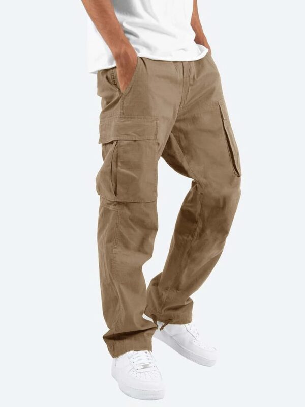 Men's Workwear Drawstring Multi-pocket Casual Pants Men's Workwear Drawstring Multi-pocket Casual Pants