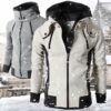 Men's Zip UP Hooded Jacket Fake Two Piece Sports Cardigan Casual Slim Men's Zip UP Hooded Jacket Fake Two Piece Sports Cardigan Casual Slim