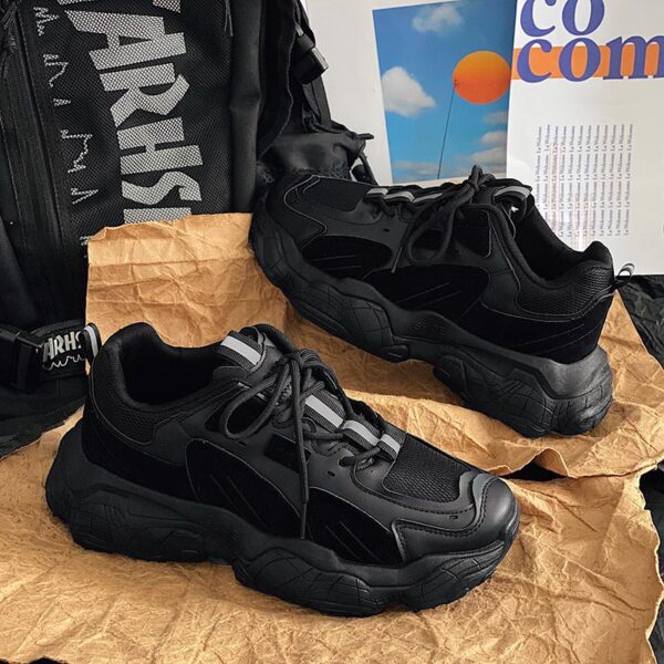 Mesh Sneakers Low-top Casual Daddy Shoes Breathable