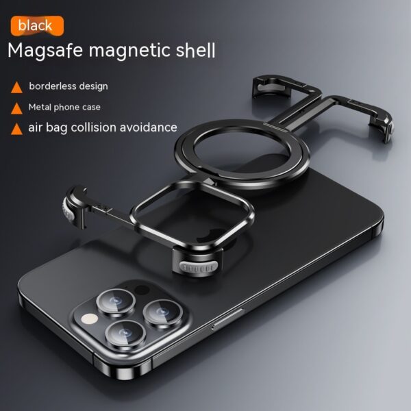 Metal Airbag Anti-fall Shell Phone Case Protective Shock Absorption