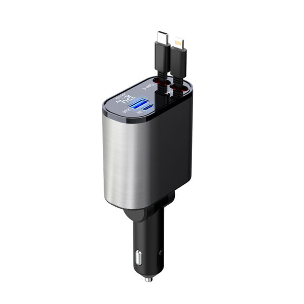 Metal Car Charger 100W Super Fast Charging Cigarette Lighter USB Metal Car Charger 100W Super Fast Charging Cigarette Lighter USB