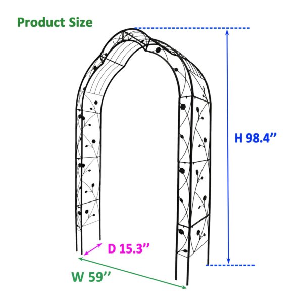Metal Garden Arch Assemble Freely with 8 Styles Arbor Trellis Climbing Metal Garden Arch Assemble Freely with 8 Styles Arbor Trellis Climbing