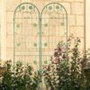 Metal Garden Trellis for Climbing Plants Outdoor Flower Stand - Green Metal Garden Trellis for Climbing Plants Outdoor Flower Stand - Green
