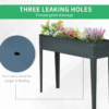 Metal Raised Garden Bed Planter Box 40 X 12 X 32 Dark Grey Durable Metal Raised Garden Bed Planter Box 40 X 12 X 32 Dark Grey Durable