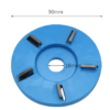 Meterk Six Teeth Power Wood Carving Disc Tool Milling Cutter for 16mm