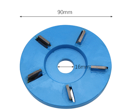 Meterk Six Teeth Power Wood Carving Disc Tool Milling Cutter for 16mm