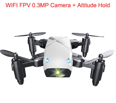 Micro Foldable RC Drone 3D Bearing Steering Wheel Remote Control