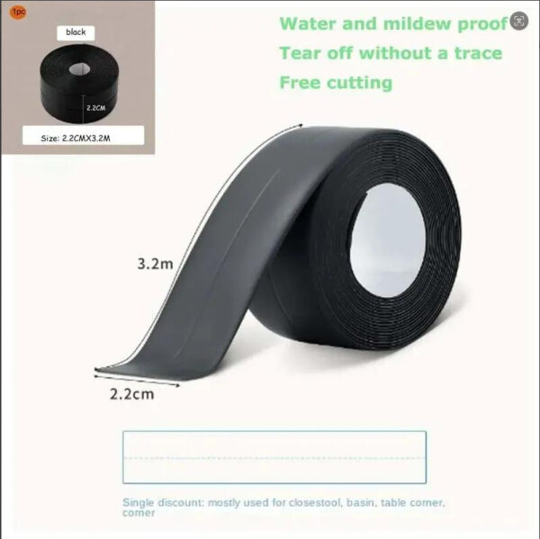 Mildew-proof Waterproof Tape Kitchen Sink Door Gap Sticker Seal Mildew-proof Waterproof Tape Kitchen Sink Door Gap Sticker Seal